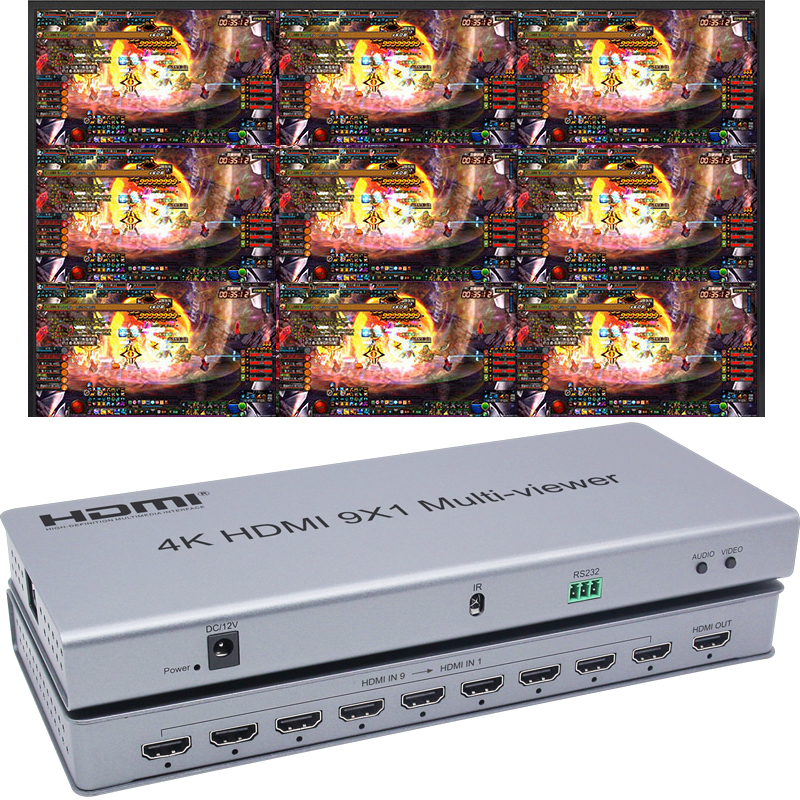 4K 9x1 HDMI Ƽ  ó 9 ȭ   TV ..